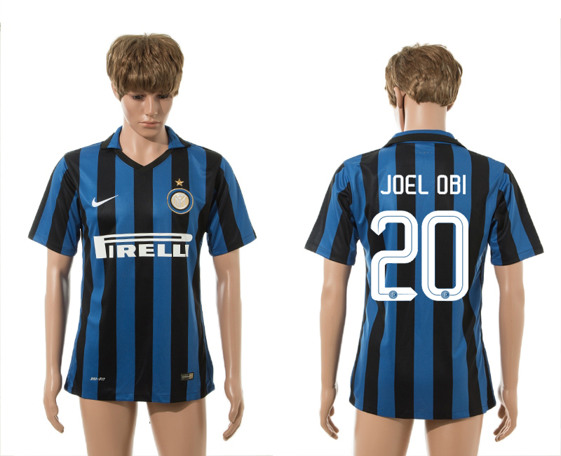 2015-16 Inter Milan 20 JOEL OBI Home Thailand Jersey