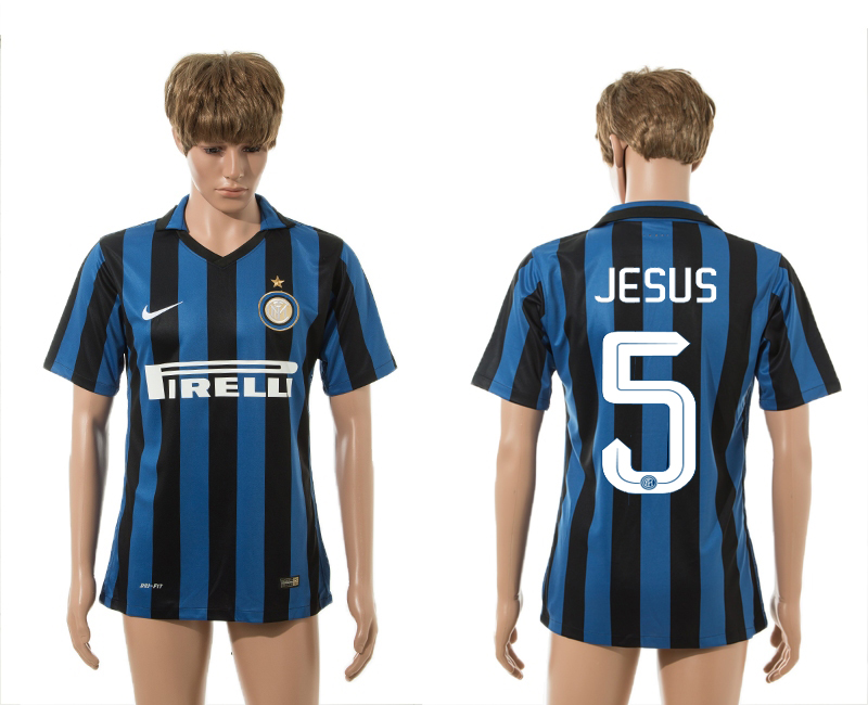 2015-16 Inter Milan 5 JESUS Home Thailand Jersey