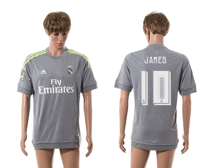 2015-16 Real Madrid 10 JAMES Away Thailand Jersey