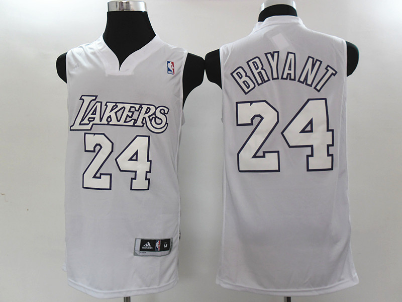 Lakers 24 Kobe Bryant White 2012 Christmas Edition Jersey