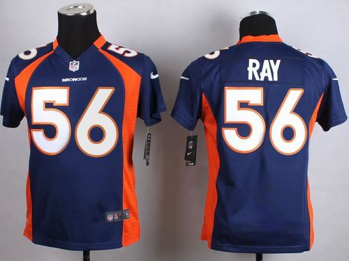 Nike Broncos 56 Shane Ray Blue Youth Game Jersey