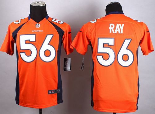 Nike Broncos 56 Shane Ray Orange Youth Game Jersey - Click Image to Close