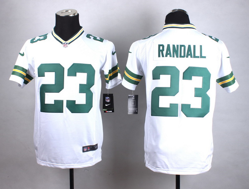Nike Packers 23 Damarious Randall White Youth Game Jersey