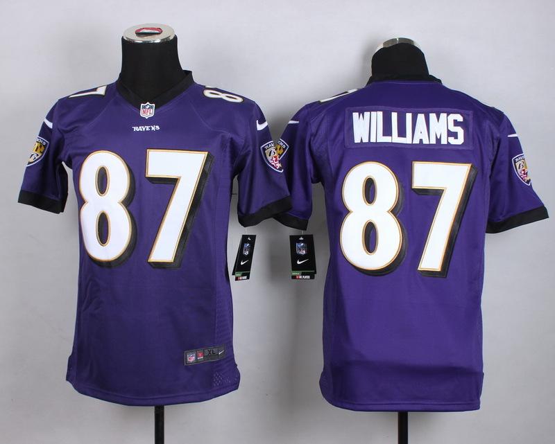 Nike Ravens 87 Maxx Williams Purple Youth Game Jersey