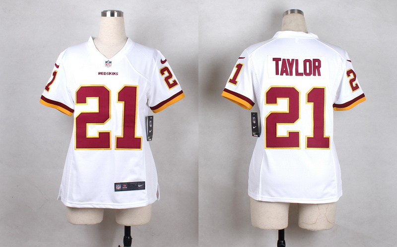 Nike Redskins 21 Sean Taylor White Youth Game Jersey - Click Image to Close