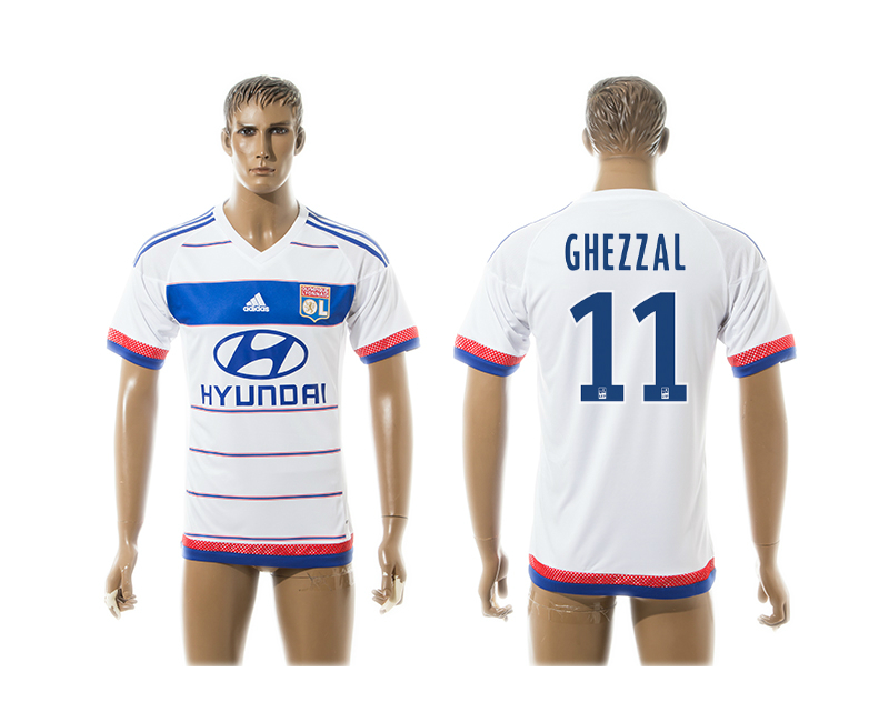 2015-16 Lyon 11 GHEZZAL Home Thailand Jersey