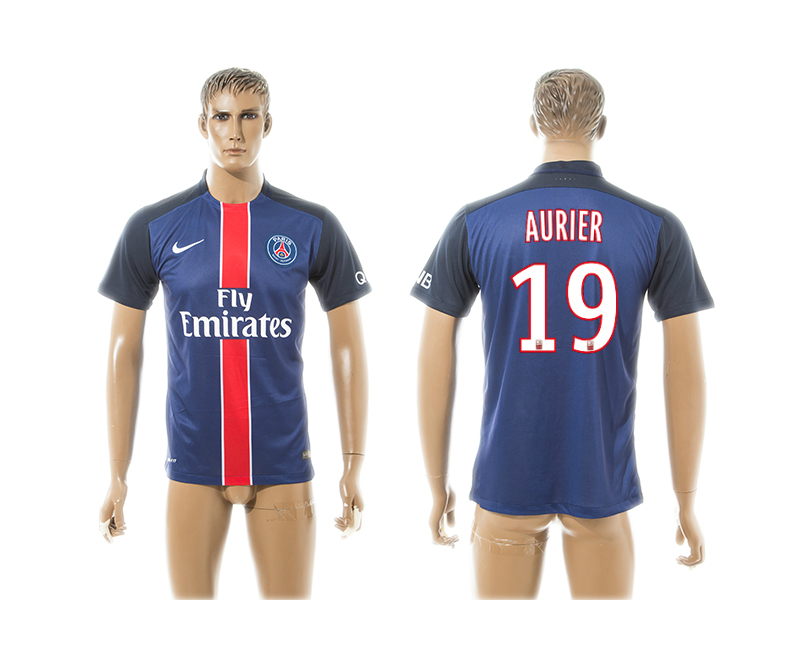 2015-16 Paris Saint Germain 19 AURIER Home Thailand Jersey 2015-16 Paris Saint Germain 19 AURIER Home Thailand Jersey
