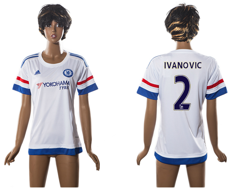 2015-16 Chelsea 2 IVANOVIC Away Women Jersey