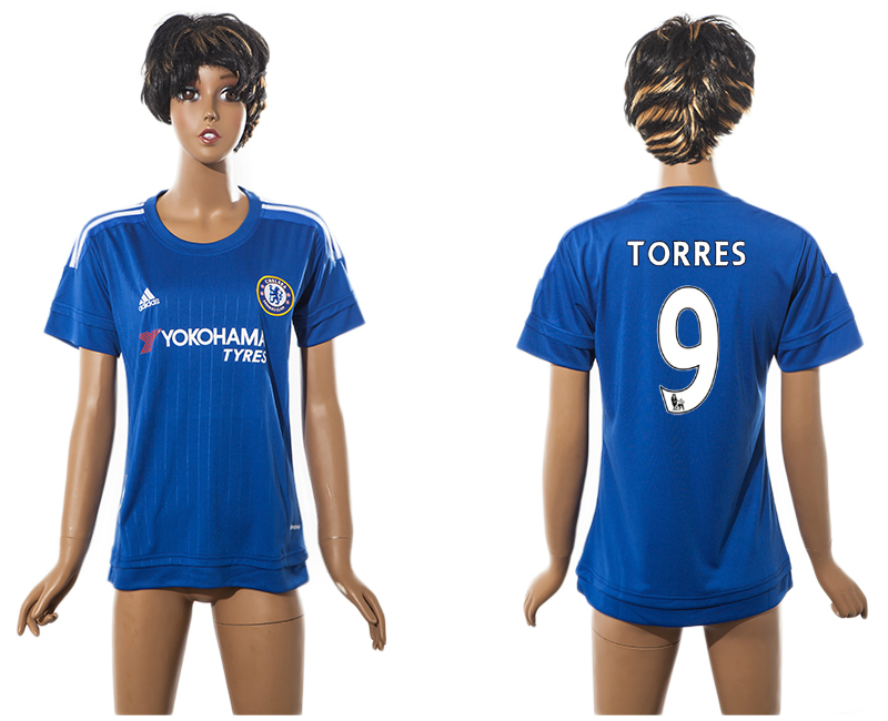 2015-16 Chelsea 9 TORRES Home Women Jersey