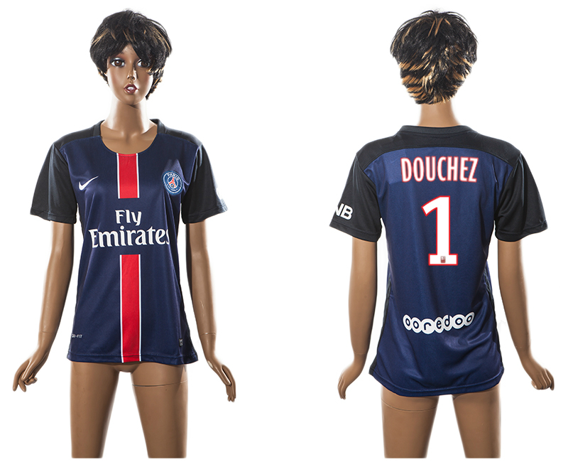 2015-16 Paris Saint Germain 1 DOUCHEZ Home Women Jersey
