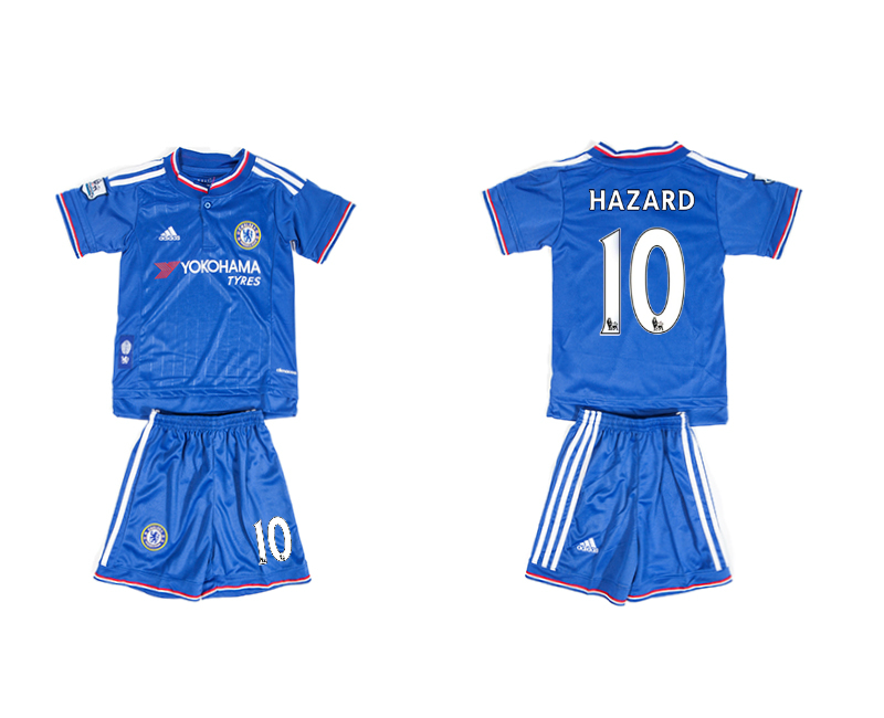 2015-16 Chelsea 10 HAZARD Home Youth Jersey