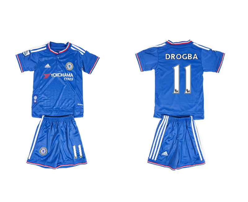 2015-16 Chelsea 11 DROGBA Home Youth Jersey