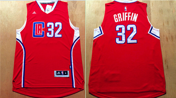 Clippers 32 Blake Griffin Red 2015 New Rev 30 Jersey