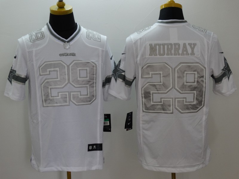Nike Eagles 29 DeMarco Murray White Platinum Limited Jersey