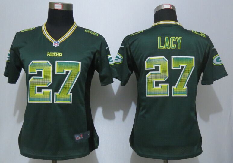 Nike Packers 24 Eddie Lacy Green Pro Line Fashion Strobe Women Jersey
