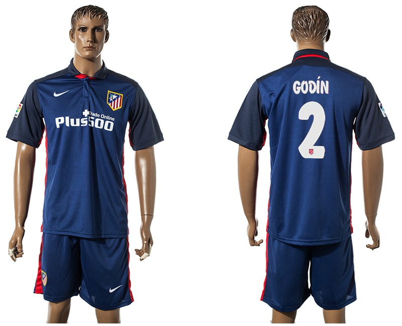 2015-16 Atletico Madrid 2 GODIN Away Jersey