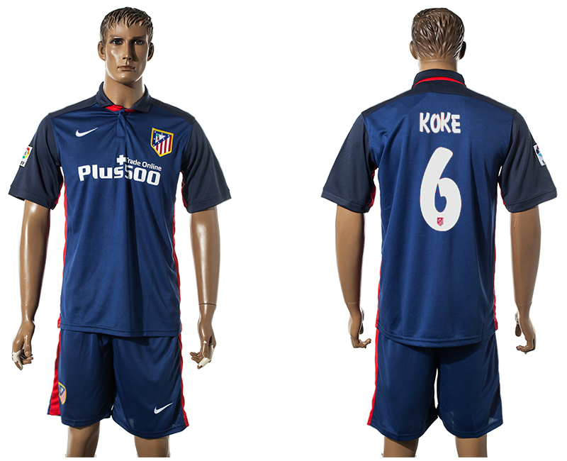 2015-16 Atletico Madrid 6 KOKE Away Jersey