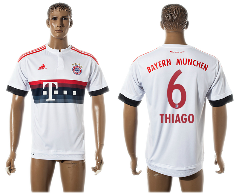 2015-16 Bayern Munchen 6 THIAGO Away Thailand Jersey