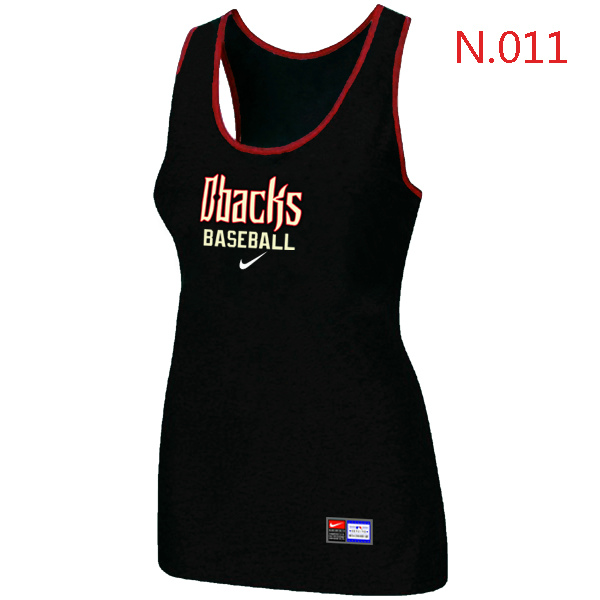 Nike Arizona Diamondbacks Tri Blend Racerback Stretch Tank Top Black