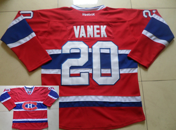 Canadiens 20 Vanek Red New Reebok Jerseys