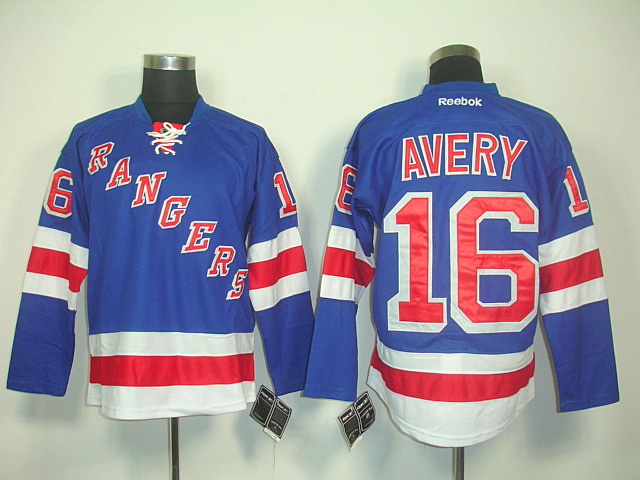 Rangers 16 Avery Blue New Jerseys