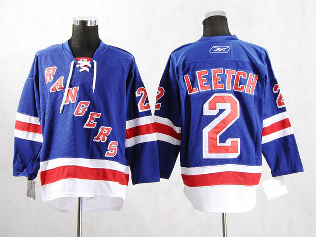 Rangers 2 Leetch Blue New Jerseys - Click Image to Close