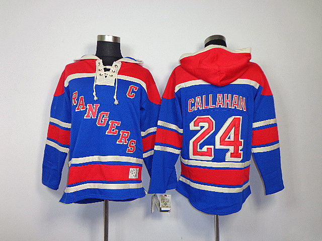 Rangers 24 Callahan Blue Hooded Jerseys