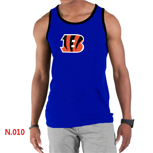 Nike Bengals Sideline Legend Logo men Tank Top Blue - Click Image to Close