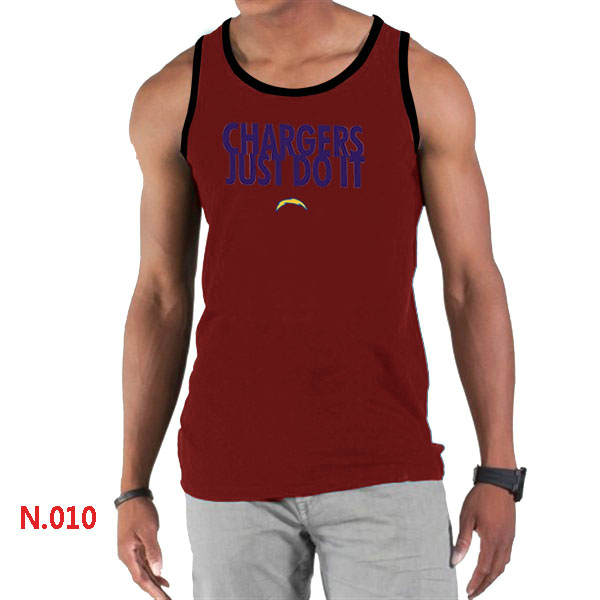 Nike Chargers Sideline Legend Logo men Tank Top Red2 - Click Image to Close