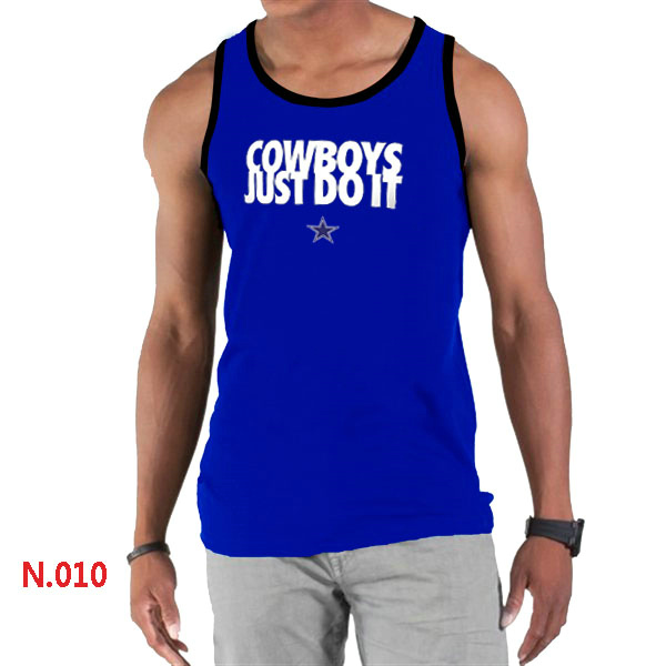 Nike Cowboys Sideline Legend Logo men Tank Top Blue2