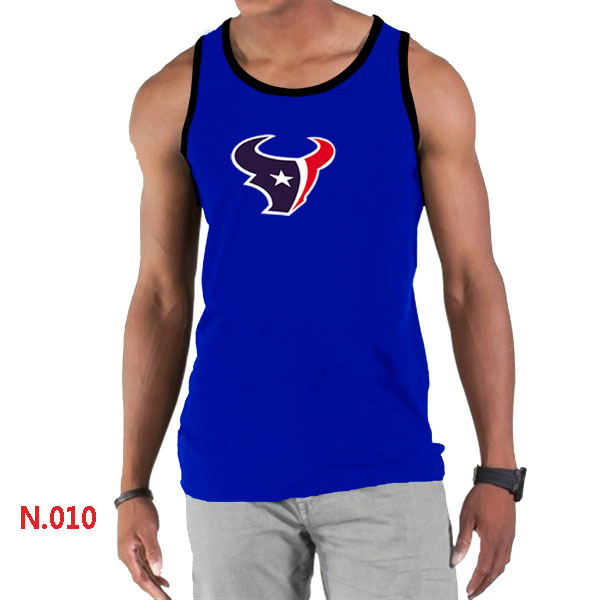 Nike Texans Sideline Legend Logo men Tank Top Blue