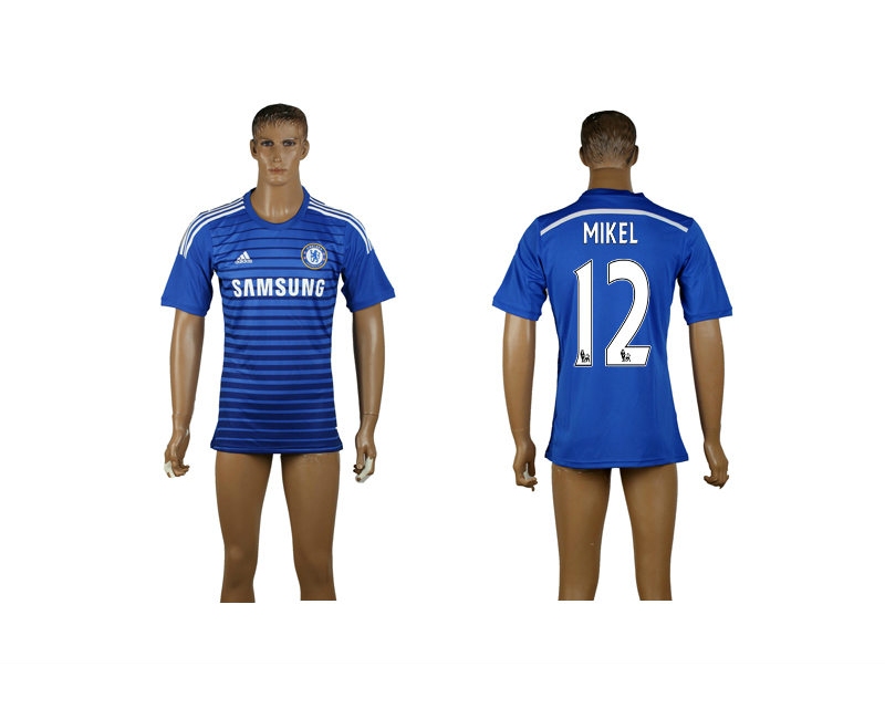 2014-15 Chelsea 12 Mikel Home Thailand Jerseys