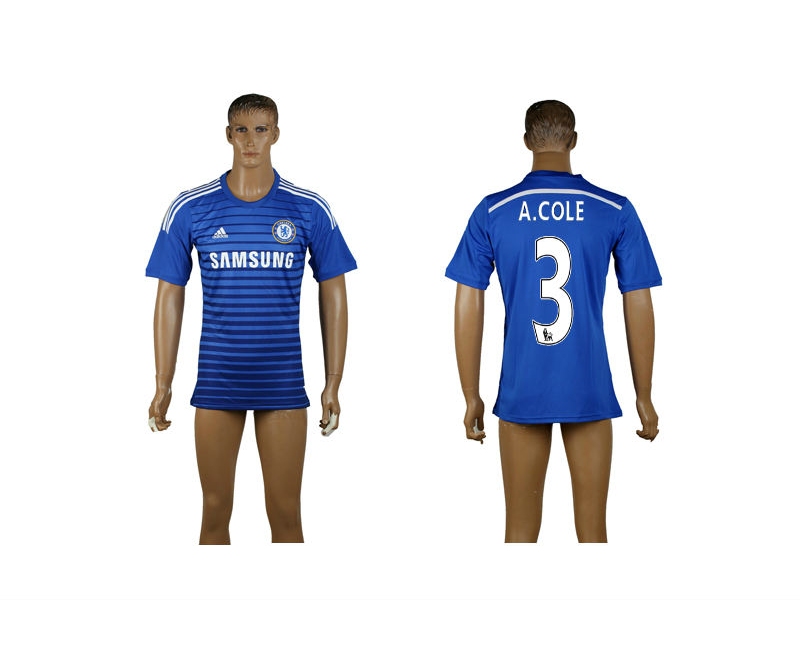 2014-15 Chelsea 3 A.Cole Home Thailand Jerseys