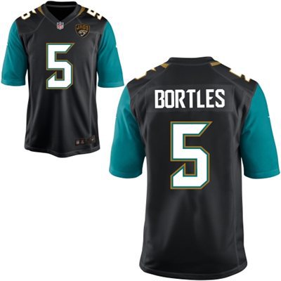 Nike Jaguars 5 Bortles Black Elite Jerseys