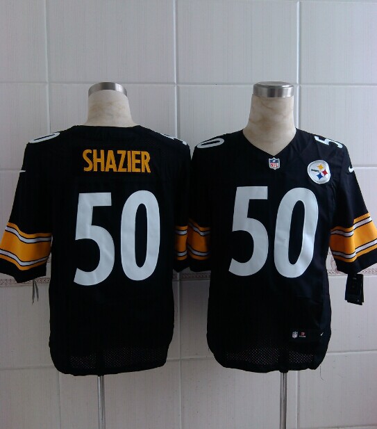 Nike Steelers 50 Shazier Black Elite Jersey