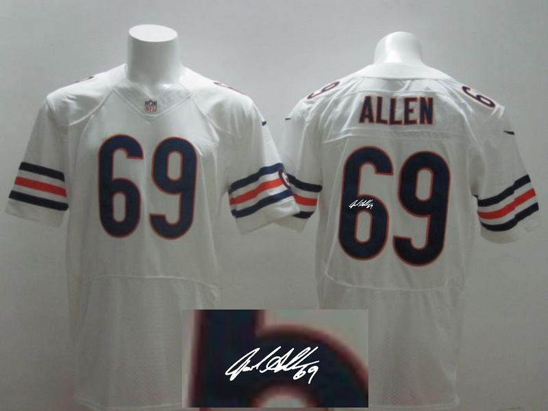 Nike Bears 69 Allen White Signature Edition Elite Jerseys