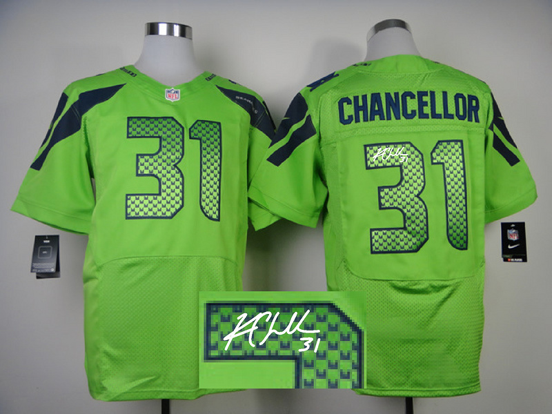 Nike Seahawks 31 Chancellor Green Signature Edition Elite Jerseys