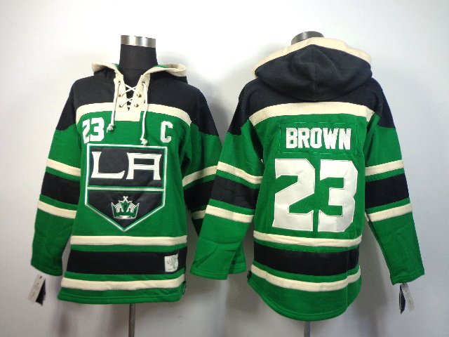 Kings 23 Brown Green Hooded Jerseys