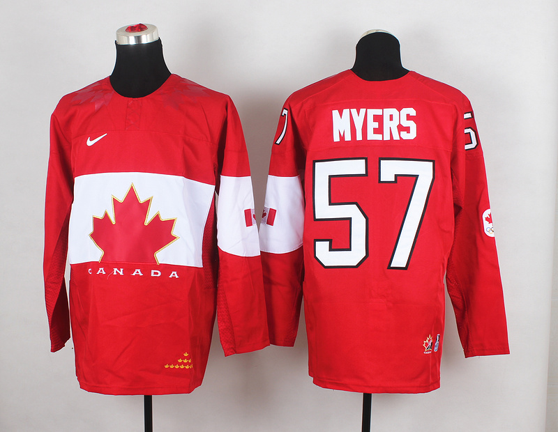 Canada 57 Myers Red 2014 Olympics Jerseys
