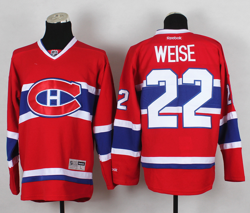 Canadiens 22 Weise Red Jerseys