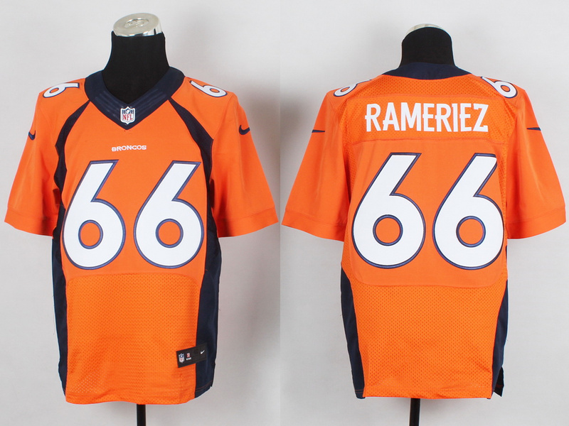 Nike Broncos 66 Rameriez Orange Elite Jersey