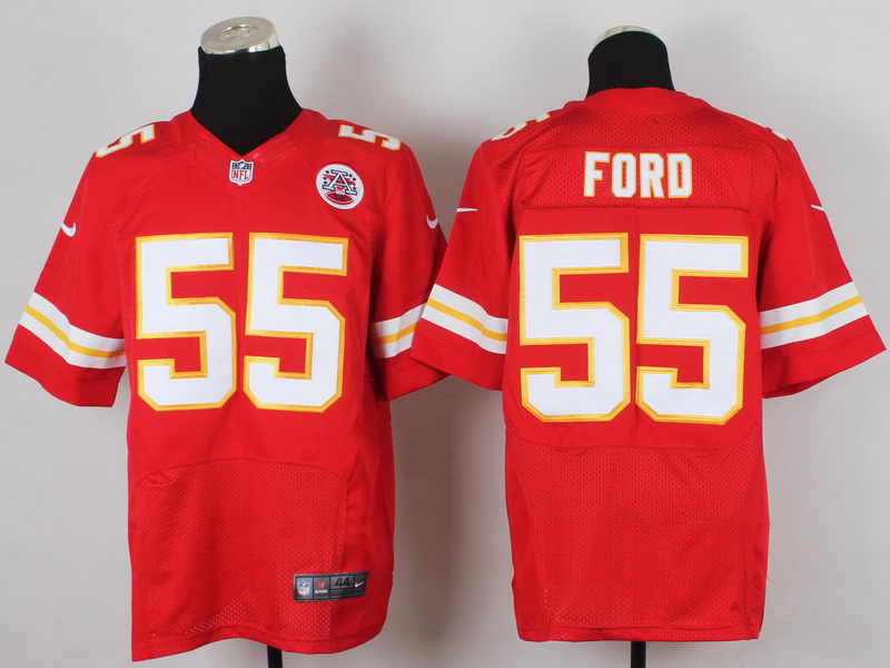 Nike Chiefs 55 Ford Red Elite Jersey