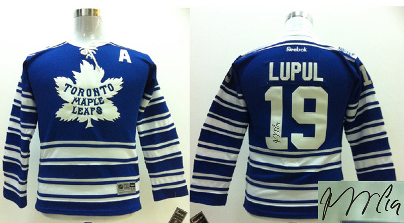 Maple Leafs 19 Lupul Blue Signature Edition Youth Jerseys