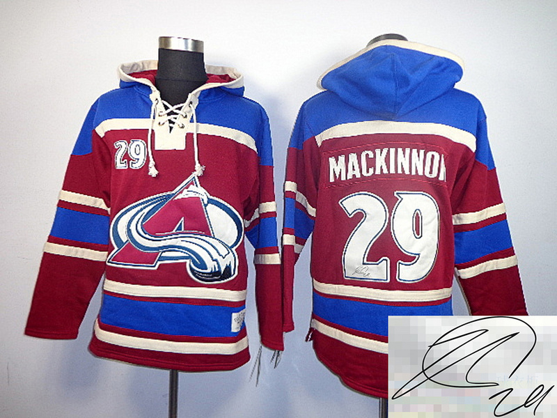 Avalanche 29 Mackinnon Red Hooded Signature Edition Jerseys