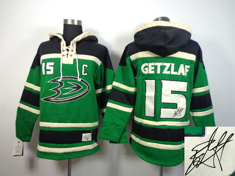Ducks 15 Getzlaf Green Signature Edition Jerseys