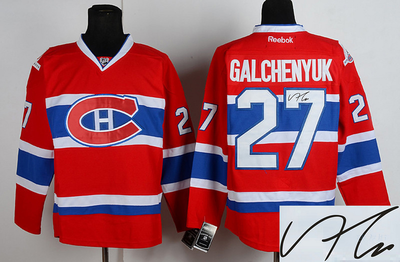 Canadiens 27 Galchenyuk Red Signature Edition Jerseys