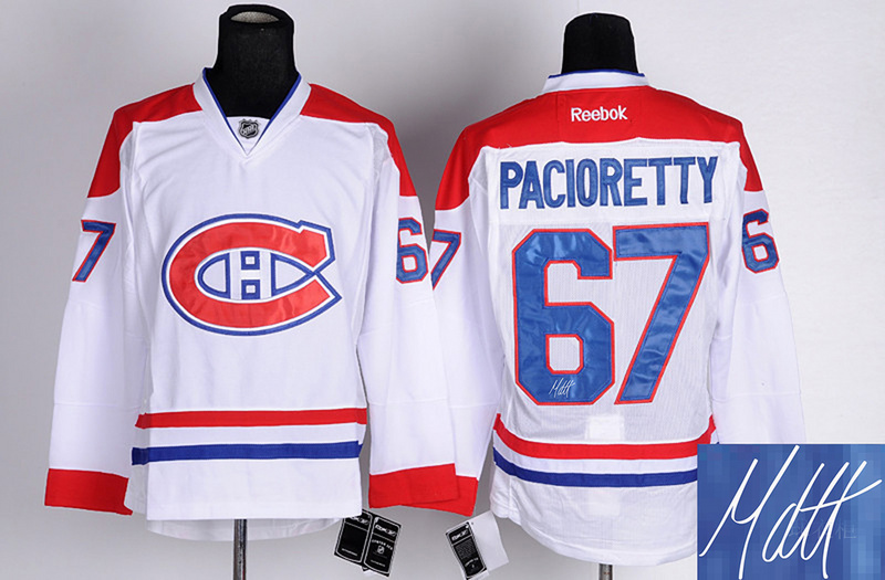 Canadiens 67 Pacioretty White Signature Edition Jerseys