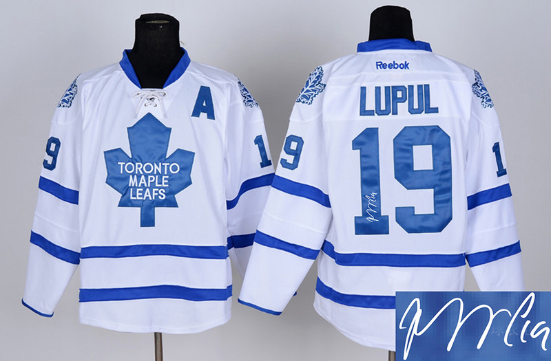 Maple Leafs 19 Lupul White Signature Edition Jerseys - Click Image to Close