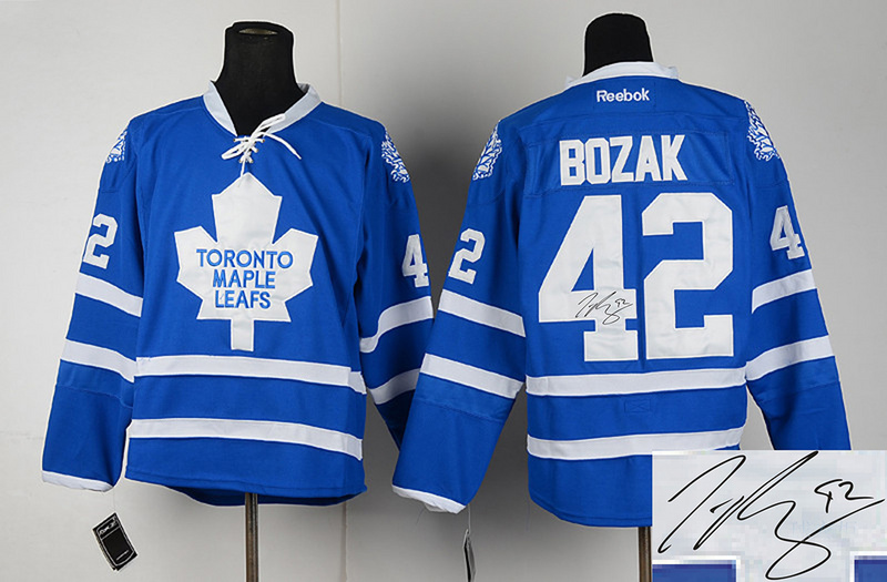 Maple Leafs 42 Bozak Blue Signature Edition Jerseys