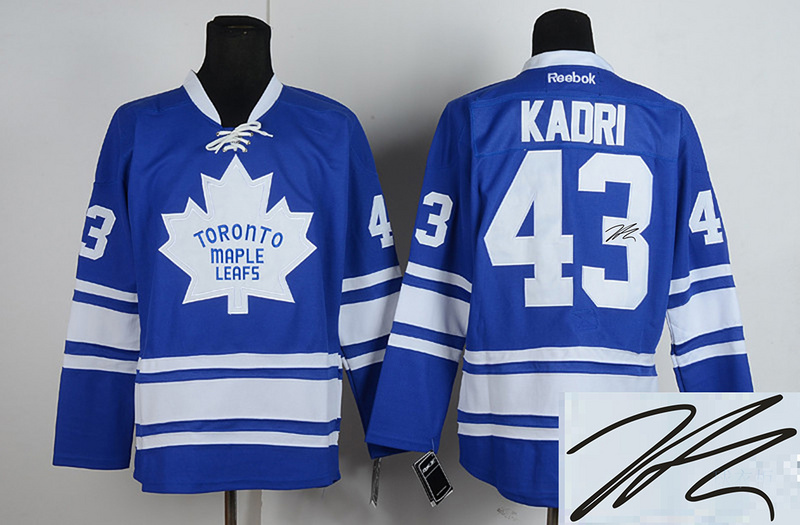 Maple Leafs 43 Kadri Blue Signature Edition Jerseys - Click Image to Close